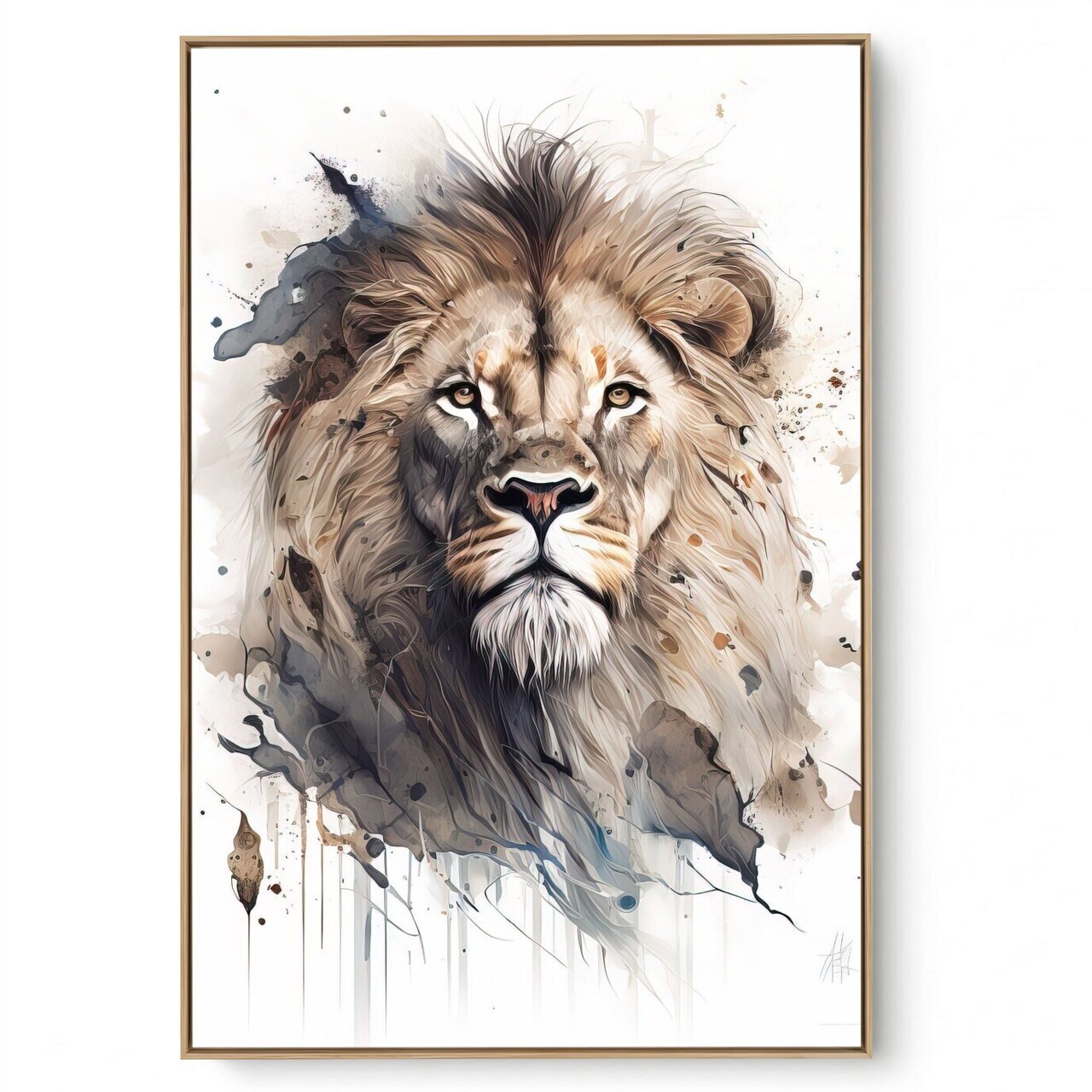 Quadro Decorativo Leão Arte III
