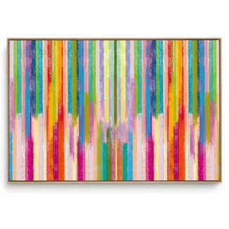 Quadro Decorativo Abstrato Line Color Único