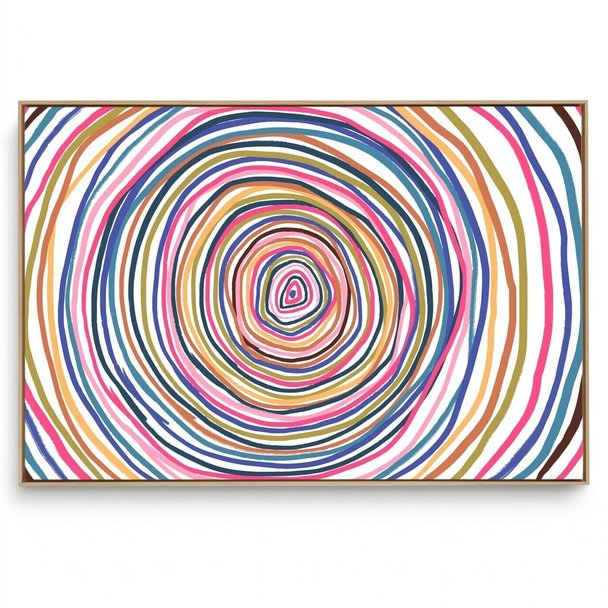 Quadro Decorativo Linhas Coloridas H1