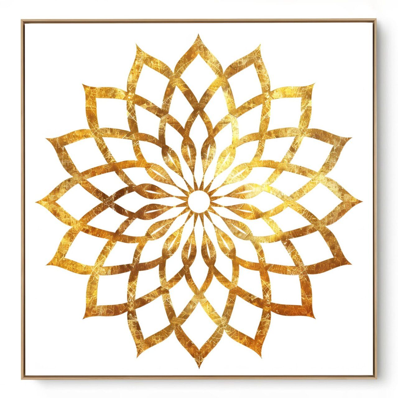 Quadro Decorativo Mandala Dourada I