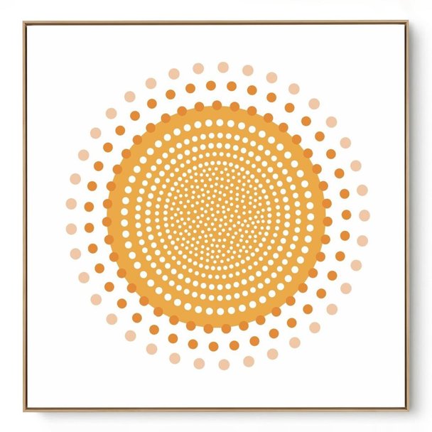 Quadro Decorativo Mandala Solar III