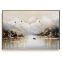 Quadro Decorativo Montanha Gold I