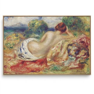 Quadro Decorativo Reprodução Pintores - RENOIR - Nu na Paisagem