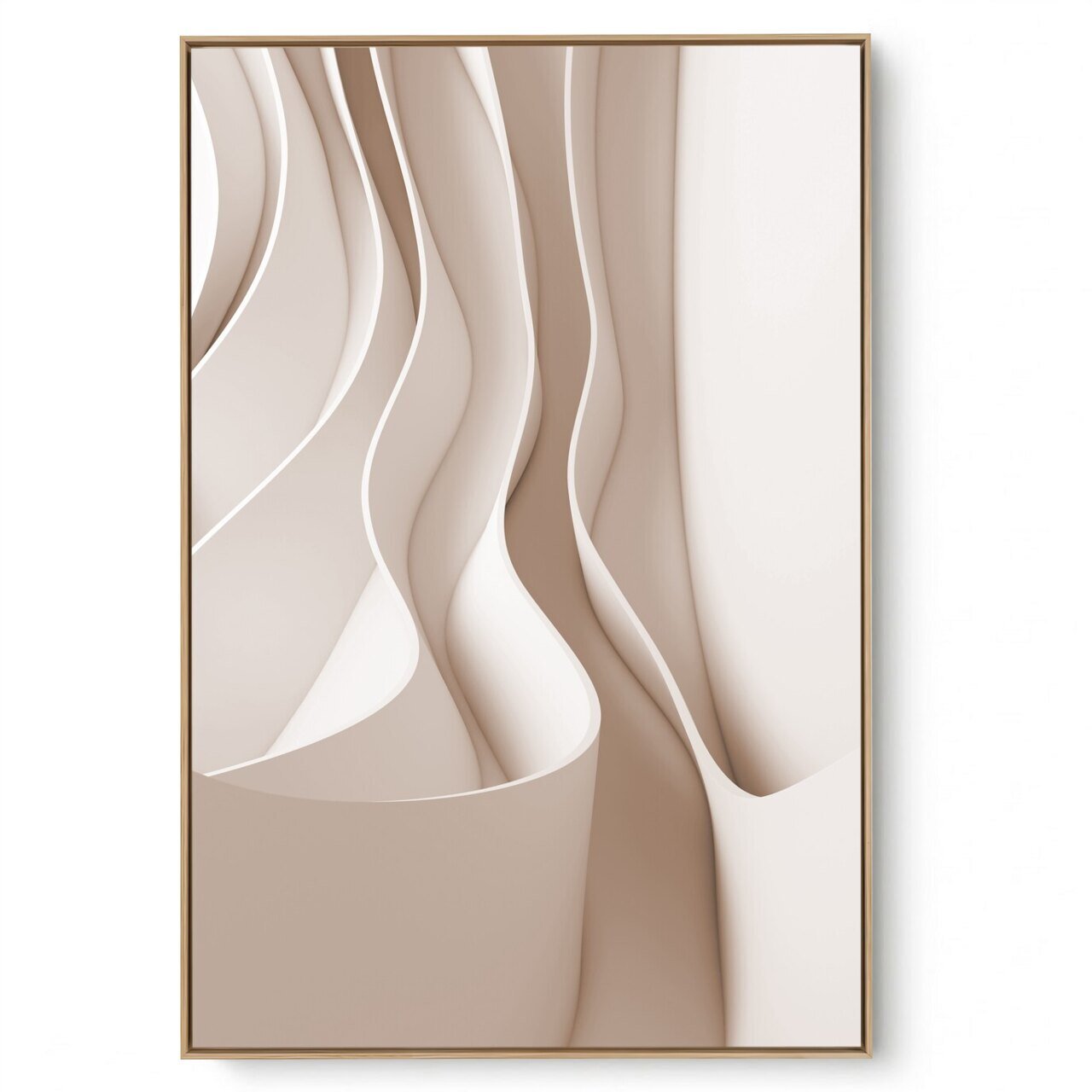 Quadro Decorativo Onda Bege III