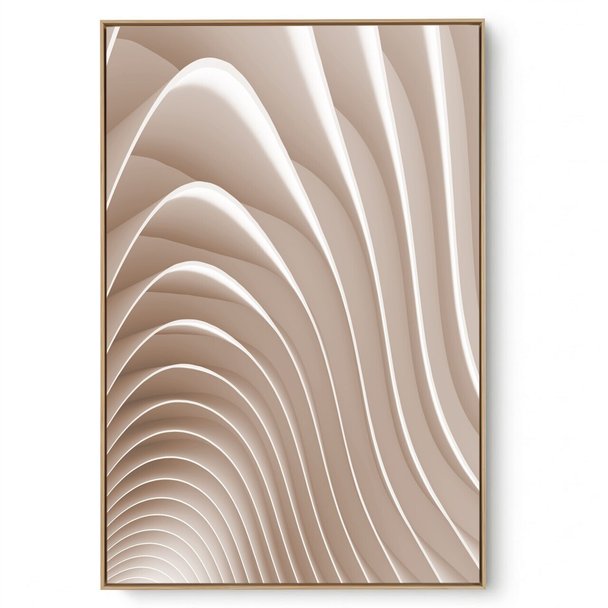Quadro Decorativo Onda Bege IV