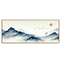 Quadro Decorativo Panorâmico Montanha Minimalista