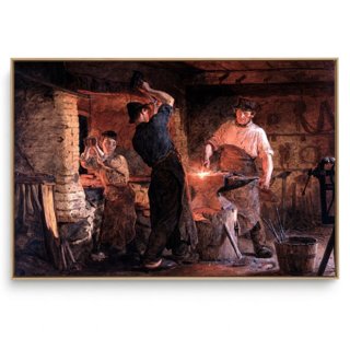 Quadro Decorativo Reprodução Pintores - Peder Severin Kroyer - Três Ferreiros em Hornbaek