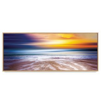 Quadro Decorativo Panorâmico Mar e Sol