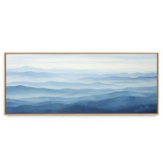 Quadro Decorativo Panorâmico Montanha Suave Única I