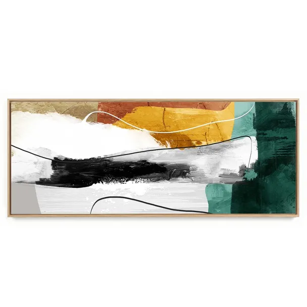 Quadro Decorativo Abstrato Panorâmico Abs II