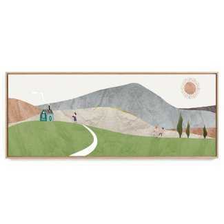 Quadro Decorativo Panorâmico Paisagem Minimalista III
