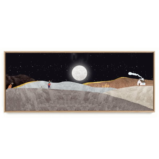 Quadro Decorativo Panorâmico Paisagem Minimalista V