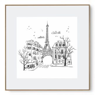 Quadro Decorativo Paris Traço I
