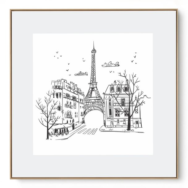 Quadro Decorativo Paris Traço I
