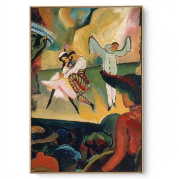 Quadro Decorativo Reprodução Pintores - August Macke - Ballet Russes