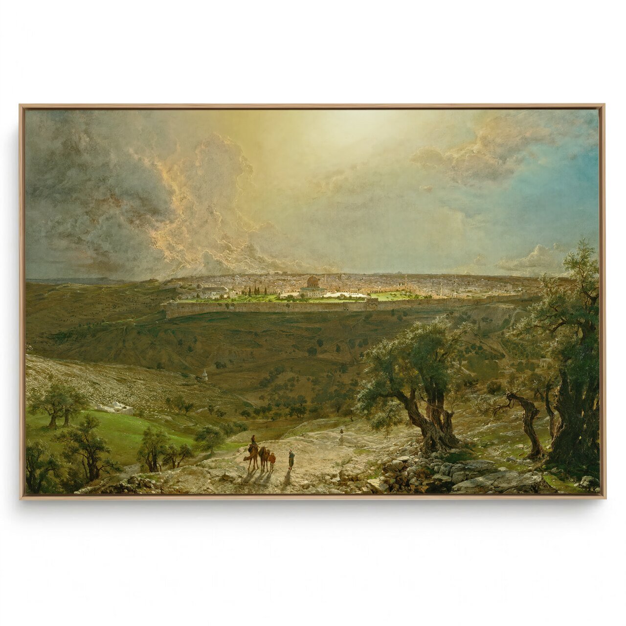 Quadro Decorativo Reprodução Pintores Frederic Edwin Church - Jerusalem From The Mount Of Olives