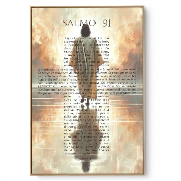 Quadro Decorativo Salmo 91 III