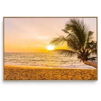 Quadro Decorativo Paisagem Sol Dourado I