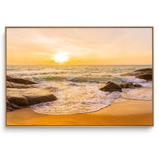 Quadro Decorativo Paisagem Sol Dourado II