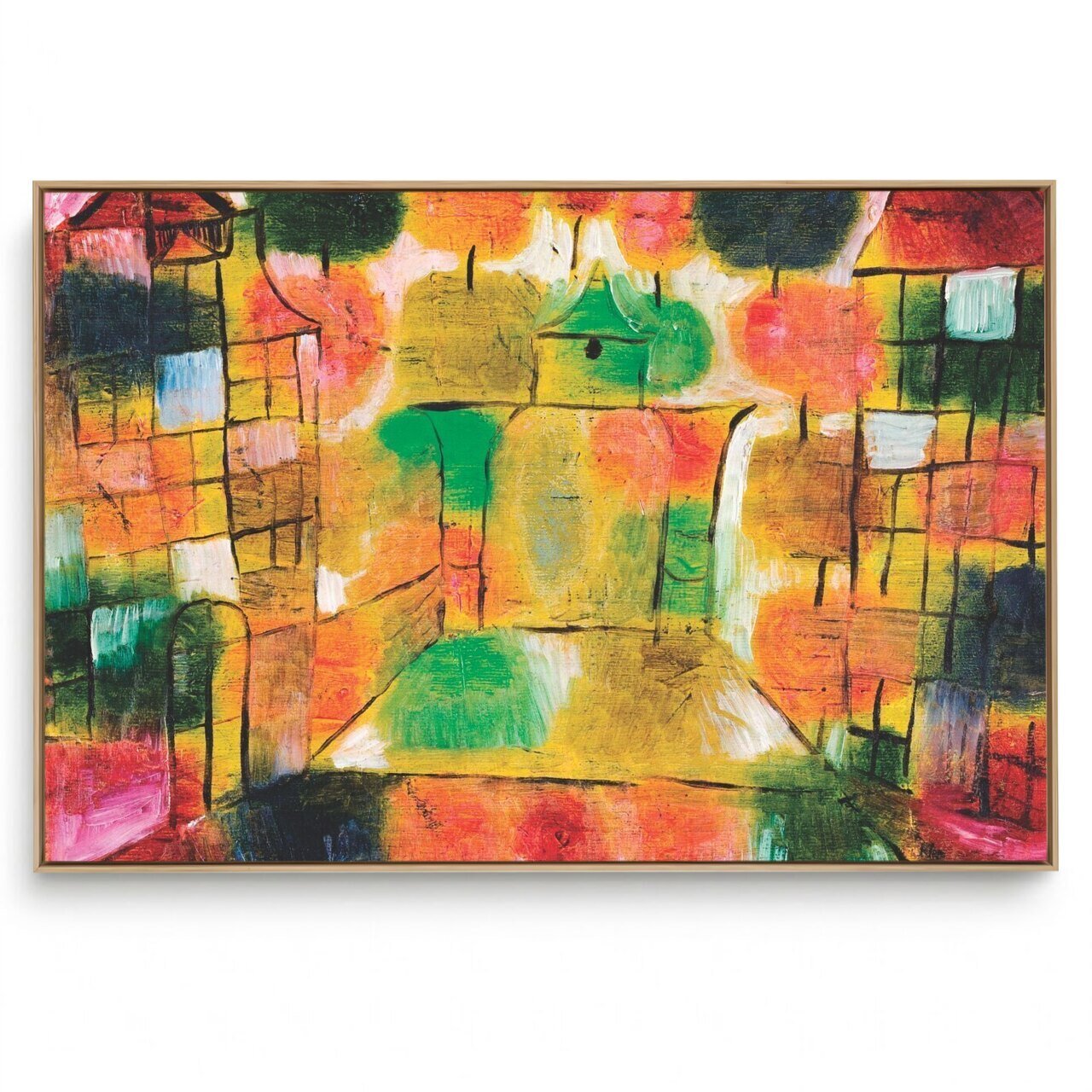 Quadro Decorativo Reprodução - Paul Klee - Tree And Architecture 1920