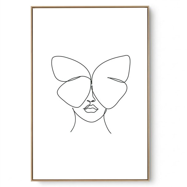 Quadro Decorativo Traço Mulher
