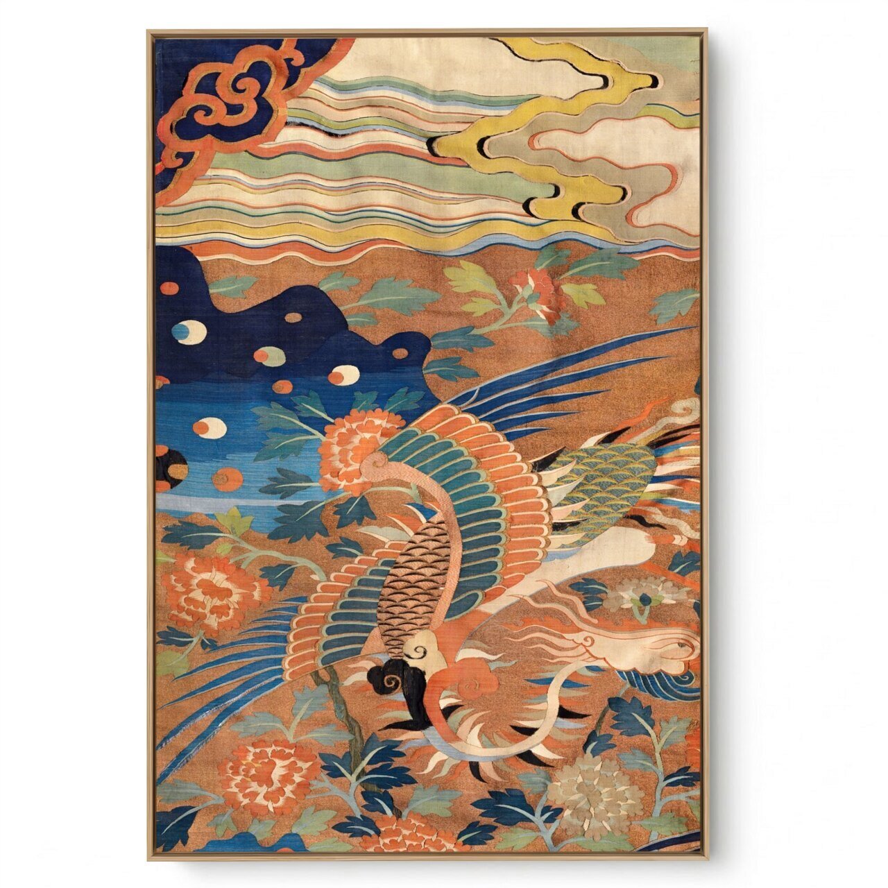 Quadro Decorativo Tapeçaria Japonesa I