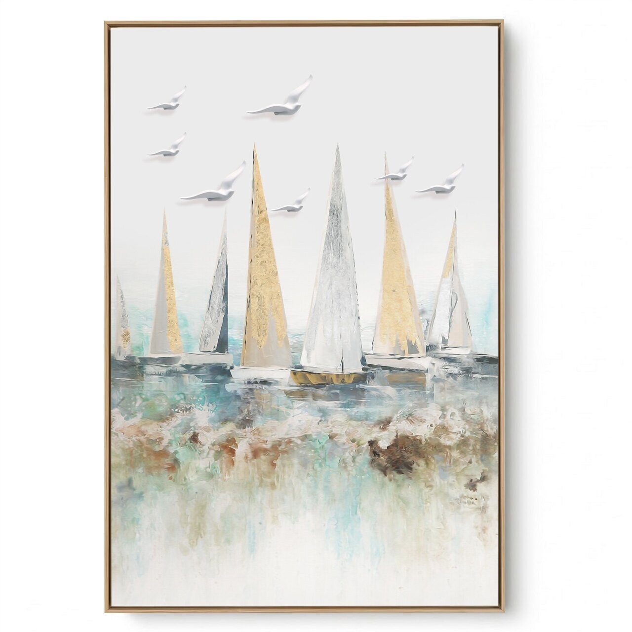 Quadro Decorativo Veleiros 