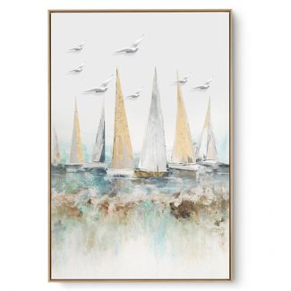 Quadro Decorativo Veleiros