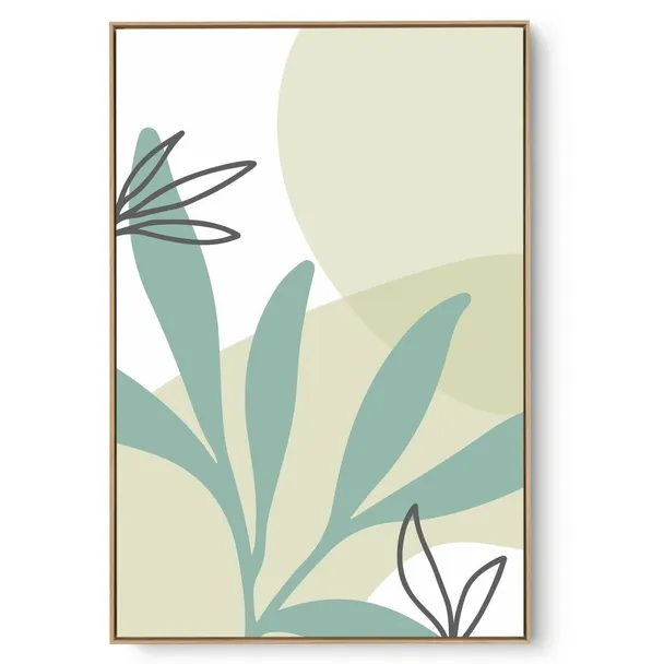 Quadro Decorativo Verde Água II