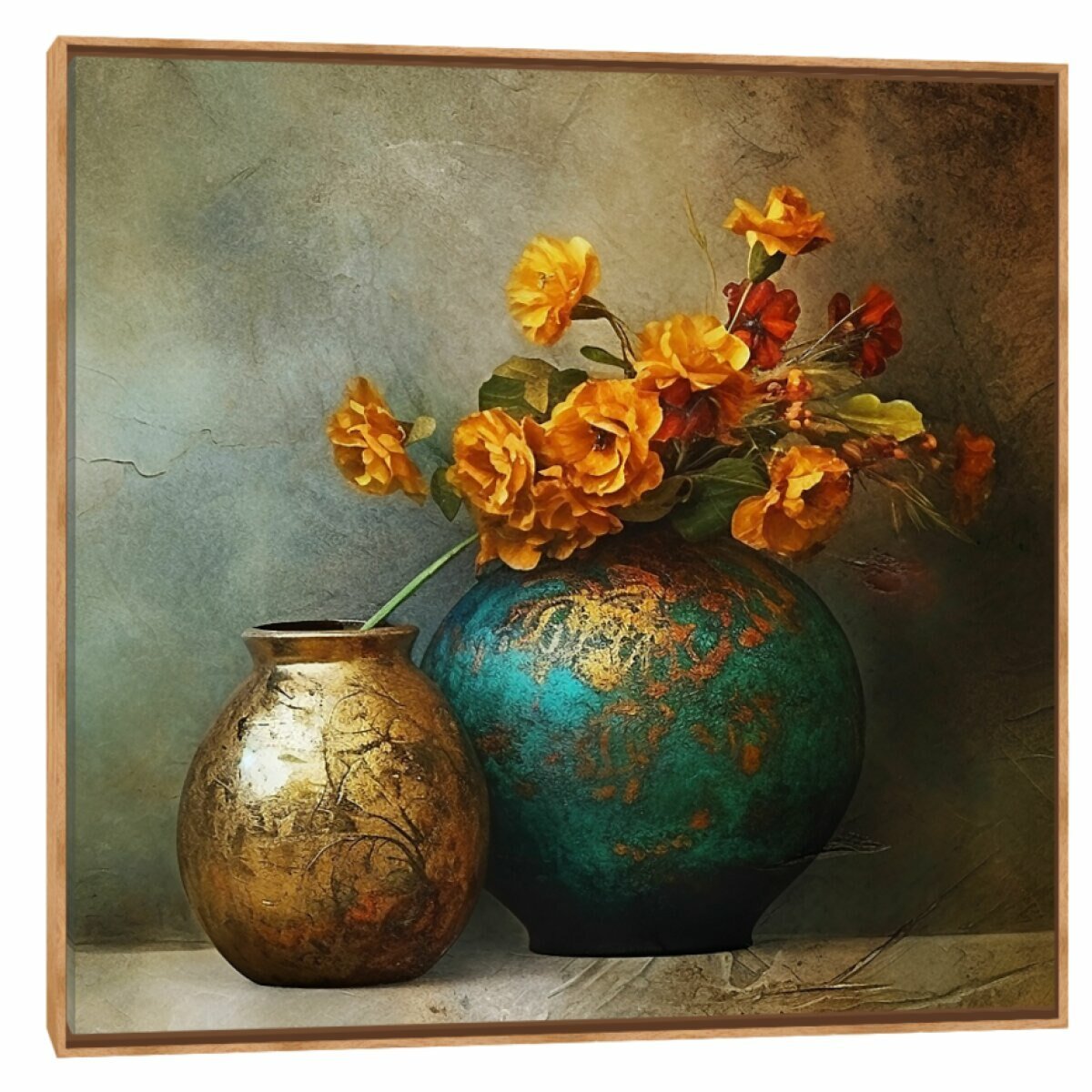 Quadro Decorativo Vaso Japonês