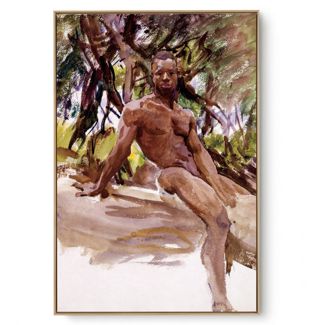Quadro Decorativo Reprodução Pintores - John Singer - Man And Trees 1917