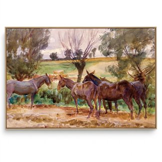 Quadro Decorativo Reprodução Pintores - John Singer - Mules