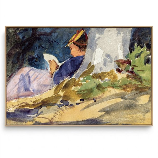Quadro Decorativo Reprodução Pintores - John Singer - Resting 1880