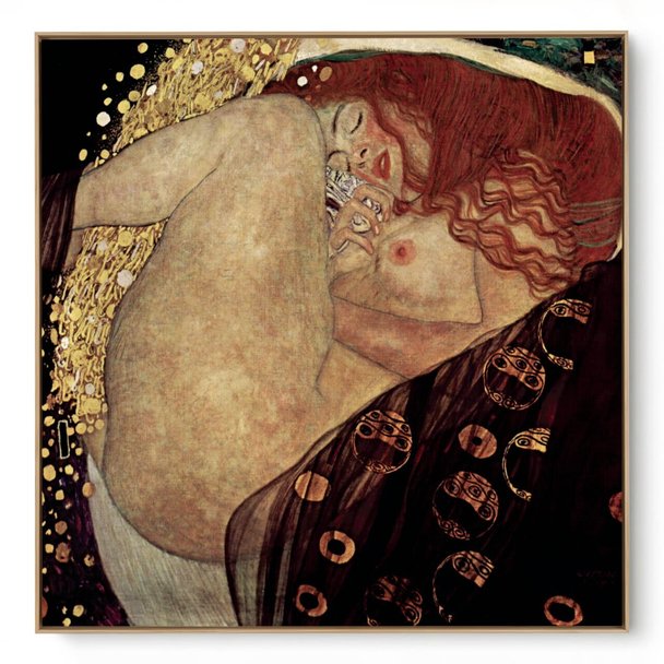 Quadro Decorativo Reprodução Pintores - Klimt - Danae 1907 - 1908