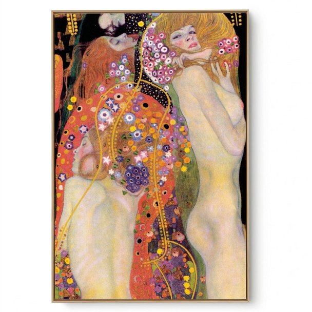 Quadro Decorativo Reprodução Pintores - Klimt - Water Serpents II 1907