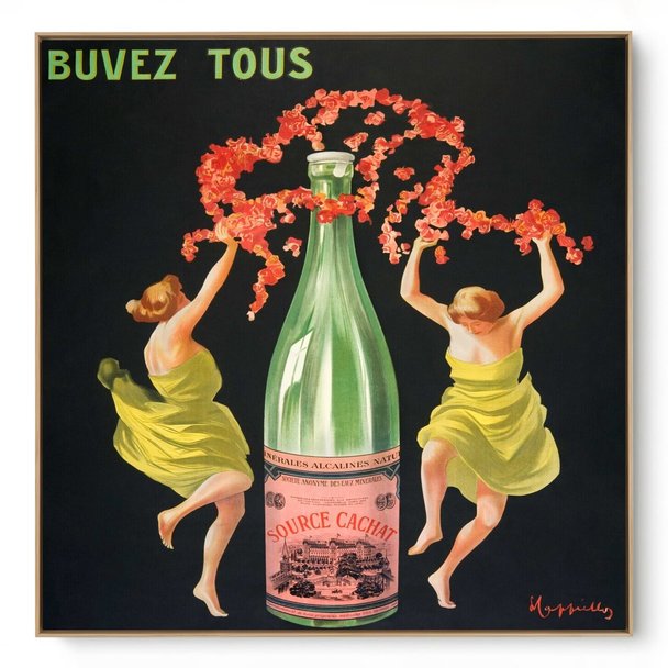 Quadro Decorativo Reprodução Pintores - Leonetto Capiello - Evian Cachat 1912