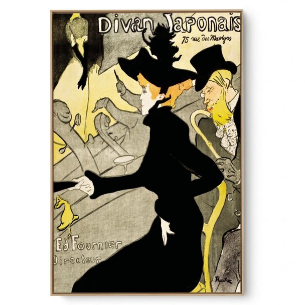 Quadro Decorativo Reprodução Pintores - Lautrec - Divan Japonais