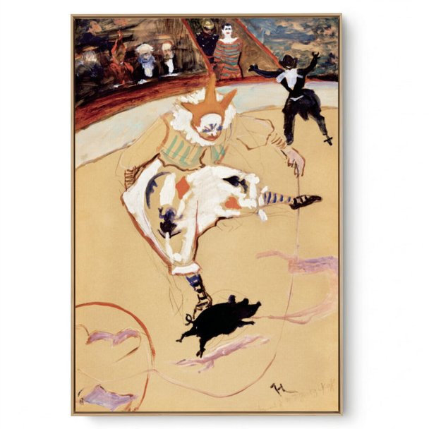 Quadro Decorativo Reprodução Pintores - Lautrec - No Circo Fernando