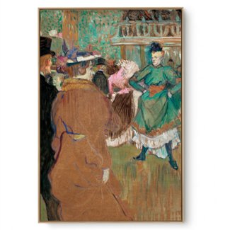 Quadro Decorativo Reprodução Pintores - Lautrec -Quadrilha No Moulin Rouge
