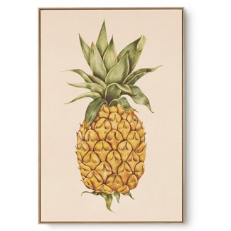 Quadro Decorativo Abacaxí Vintage