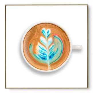 Quadro Decorativo Cozinha Café Flor