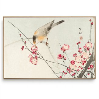 Quadro Decorativo Reprodução Pintores - Ohara Koson - Song Bird