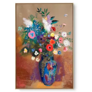 Quadro Decorativo Reprodução Pintores - Odilon Redon - Buquê de Flores 1905