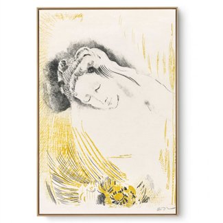 Quadro Decorativo Reprodução Pintores - Odilon Redon - Sulamita 1897