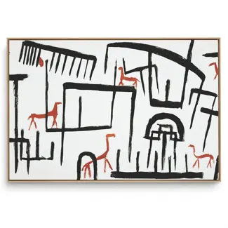 Quadro Decorativo Reprodução Pintores Paul Klee - Animals Enclousure 1938