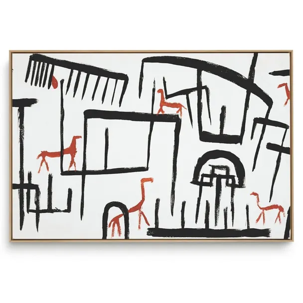 Quadro Decorativo Reprodução Pintores Paul Klee - Animals Enclousure 1938
