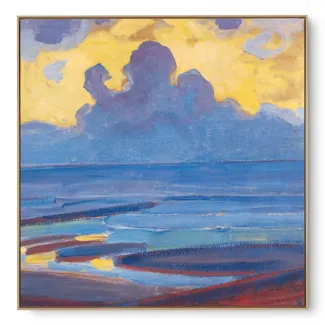 Quadro Decorativo Reprodução Pintores - Piet Mondrian - Á Beira Mar 1909