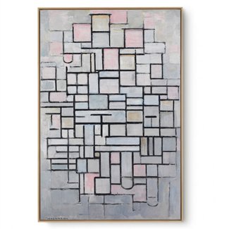 Quadro Decorativo Reprodução Pintores - Piet Mondrian - Composição IV 1914