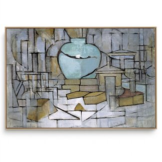 Quadro Decorativo Reprodução Pintores - Piet Mondrian - Natureza Morta 1912