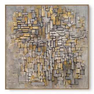 Quadro Decorativo Reprodução Pintores - Piet Mondrian - No 2 1913